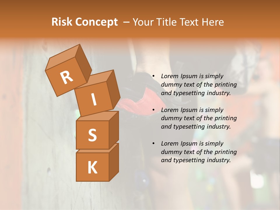 Cliff Climb Powder PowerPoint Template