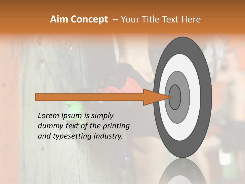 Cliff Climb Powder PowerPoint Template