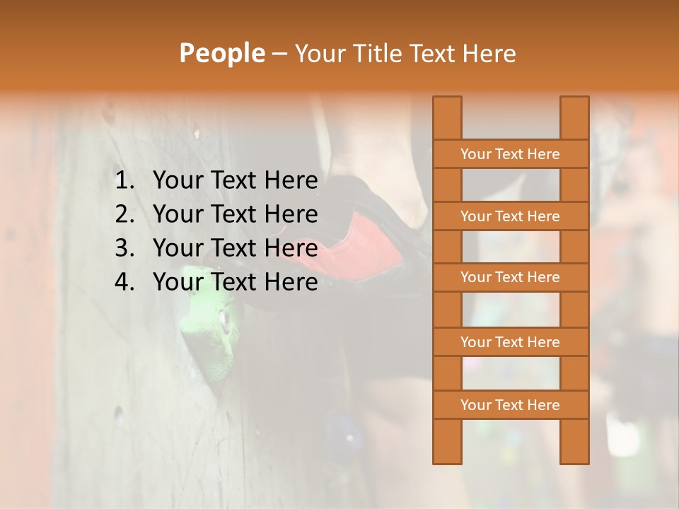 Cliff Climb Powder PowerPoint Template