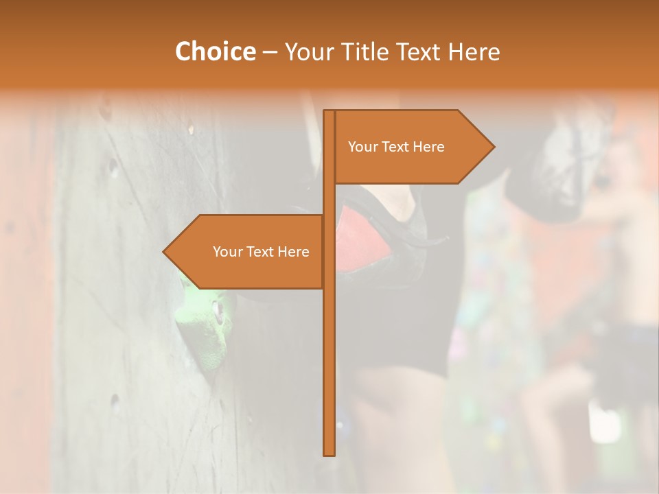 Cliff Climb Powder PowerPoint Template