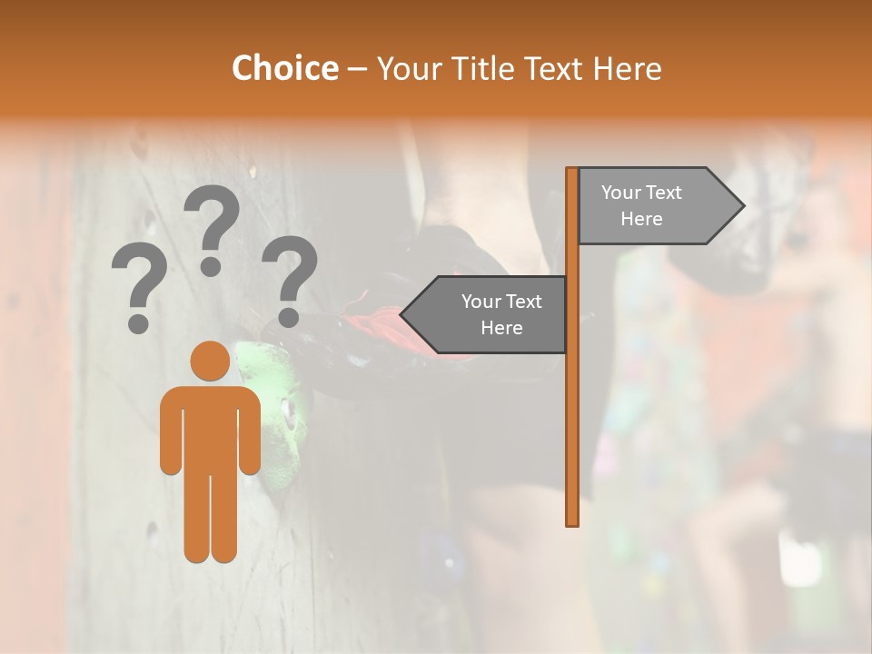 Cliff Climb Powder PowerPoint Template