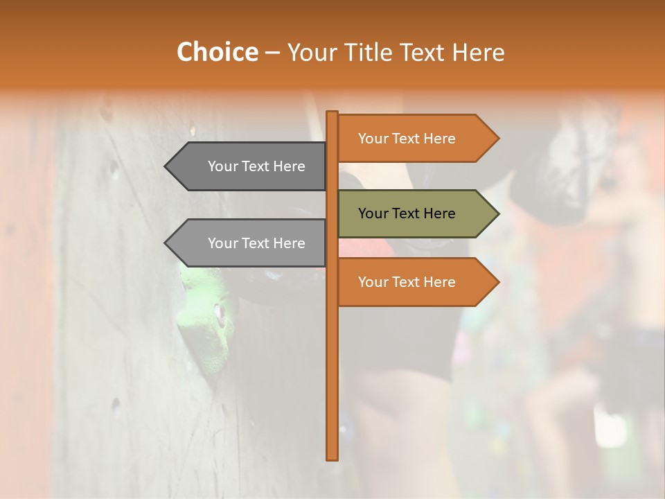 Cliff Climb Powder PowerPoint Template