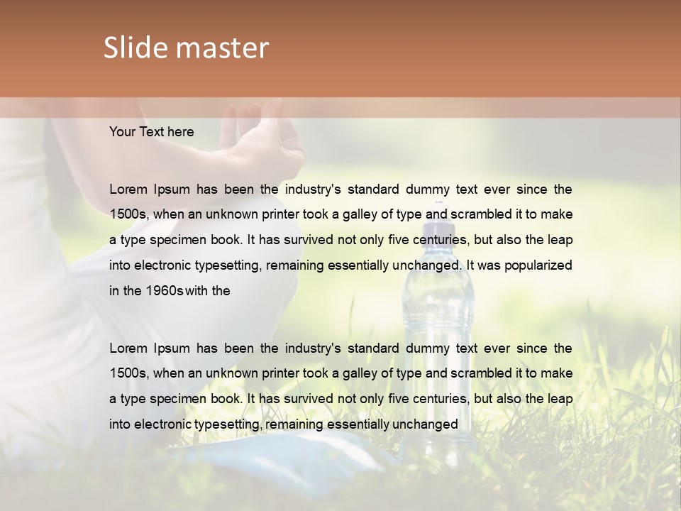 Nature Meditating Only PowerPoint Template