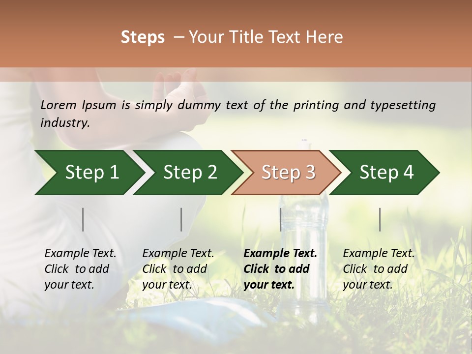 Nature Meditating Only PowerPoint Template