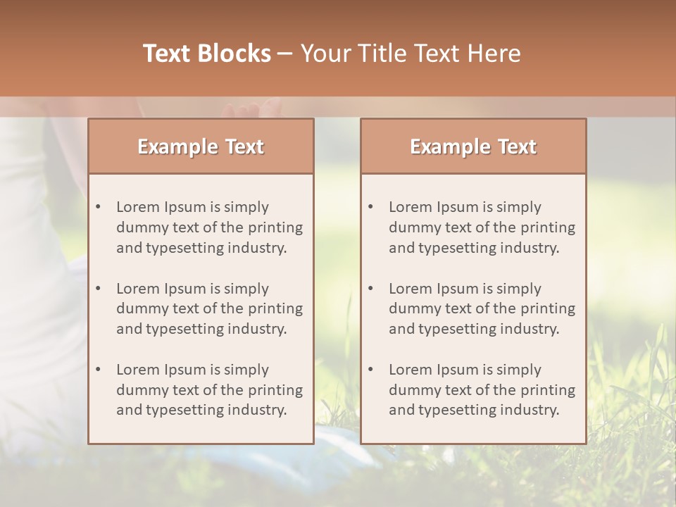 Nature Meditating Only PowerPoint Template