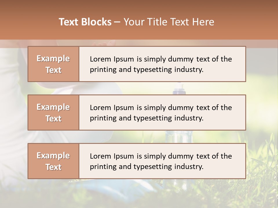 Nature Meditating Only PowerPoint Template