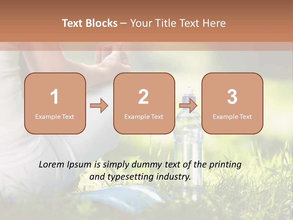 Nature Meditating Only PowerPoint Template