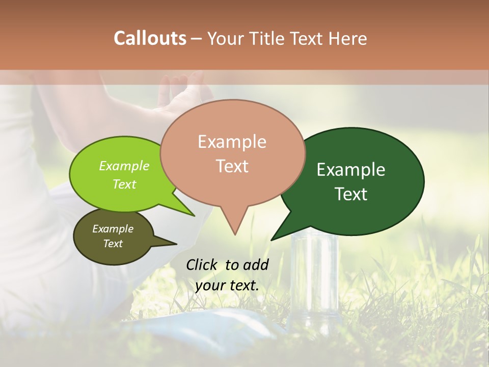 Nature Meditating Only PowerPoint Template