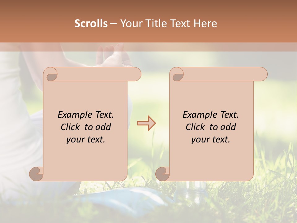 Nature Meditating Only PowerPoint Template