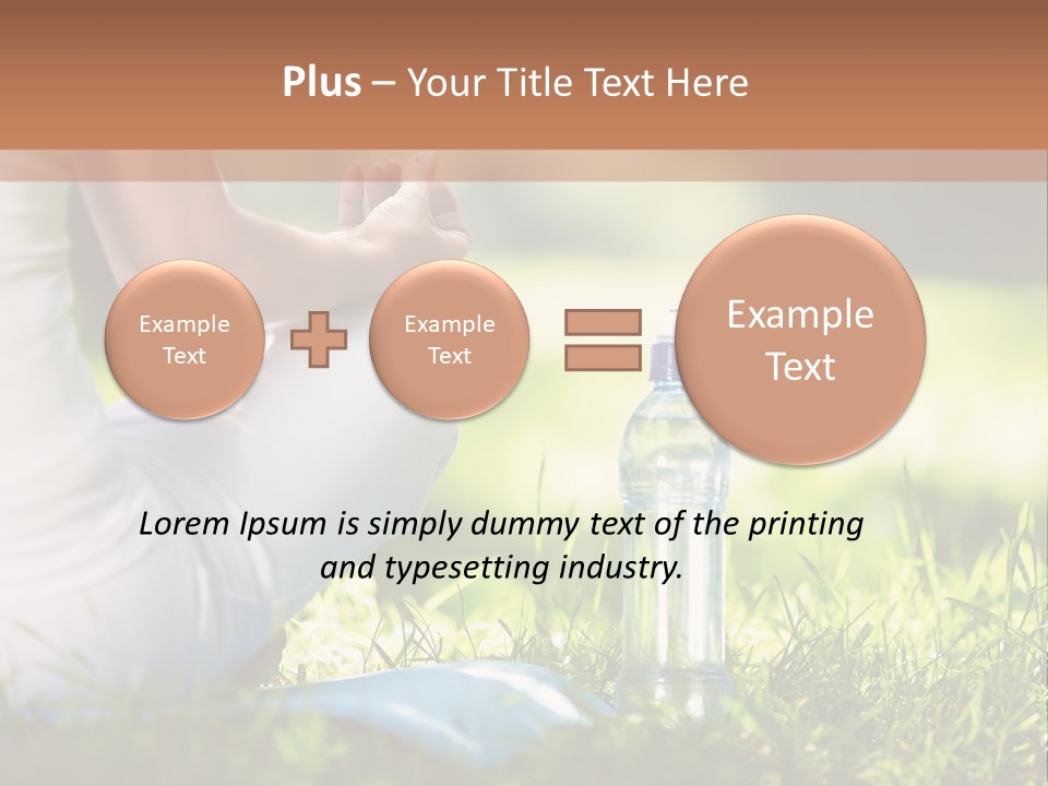 Nature Meditating Only PowerPoint Template