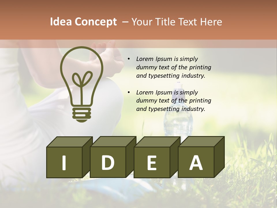 Nature Meditating Only PowerPoint Template