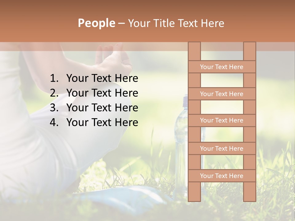 Nature Meditating Only PowerPoint Template