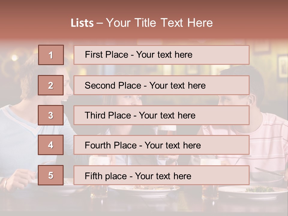 Pub Drink Glass PowerPoint Template