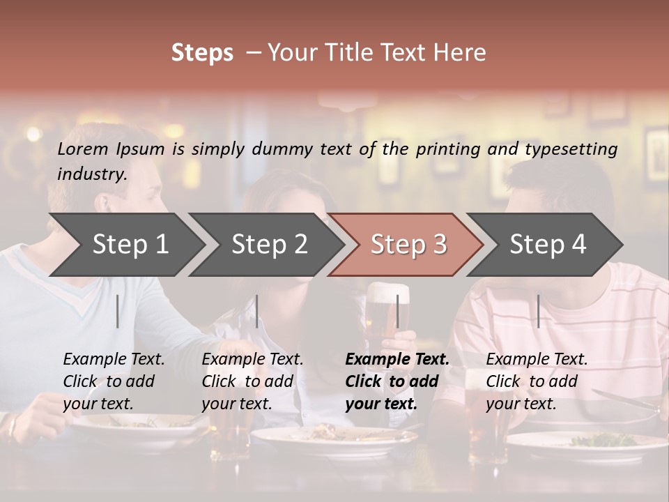 Pub Drink Glass PowerPoint Template