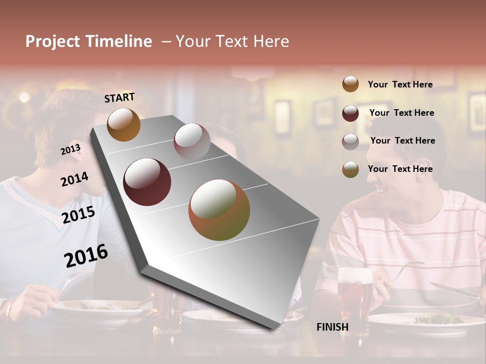 Pub Drink Glass PowerPoint Template