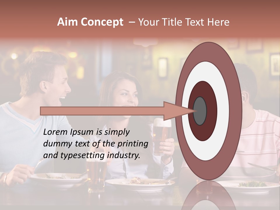 Pub Drink Glass PowerPoint Template