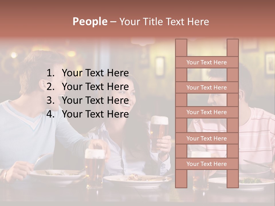 Pub Drink Glass PowerPoint Template