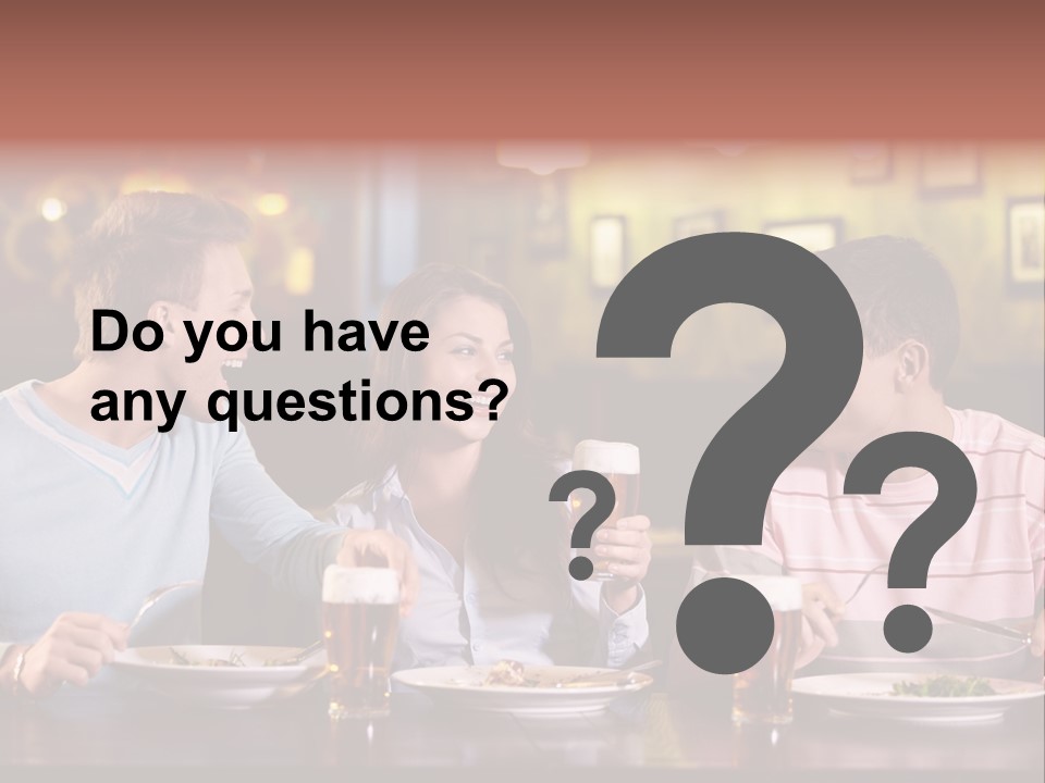 Pub Drink Glass PowerPoint Template