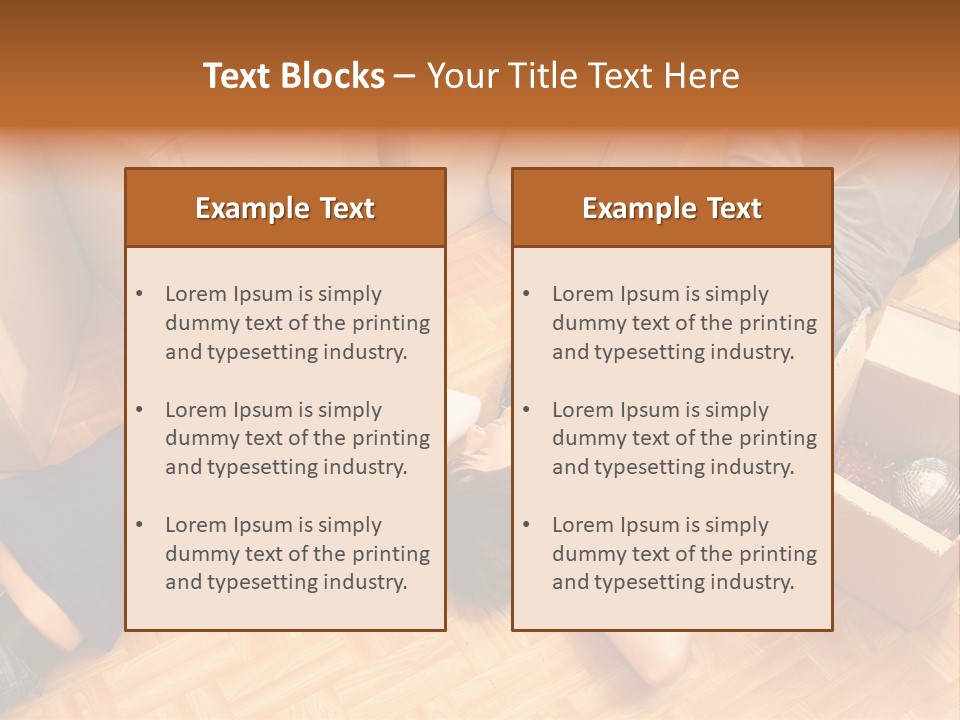 Cardboard Happiness Moving PowerPoint Template