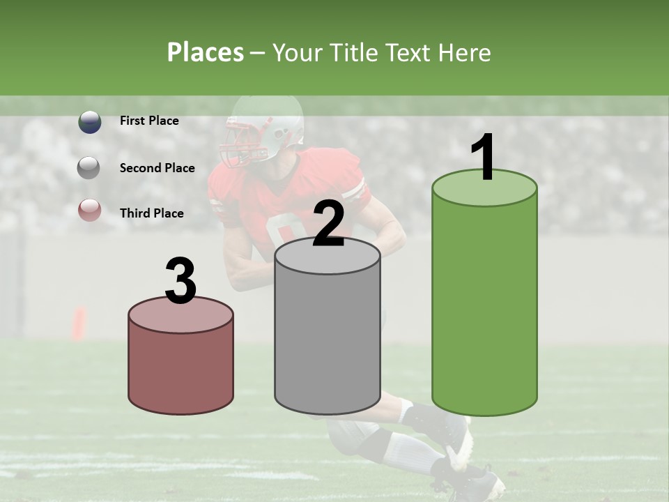 American Football Touchdown Playing PowerPoint Template