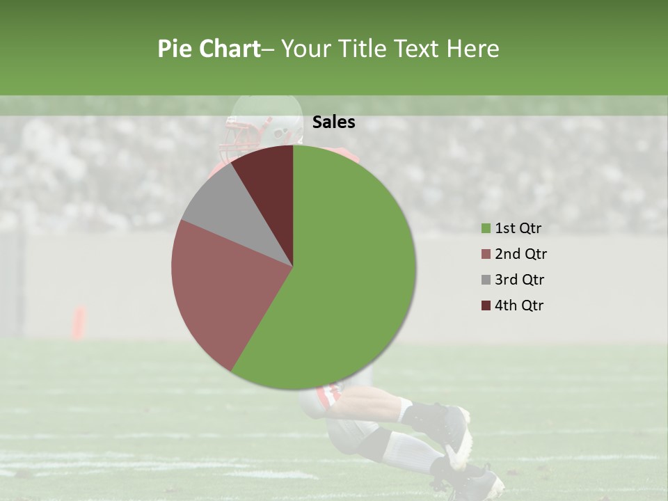American Football Touchdown Playing PowerPoint Template