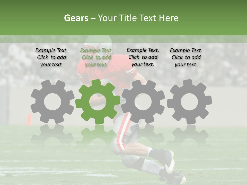 American Football Touchdown Playing PowerPoint Template