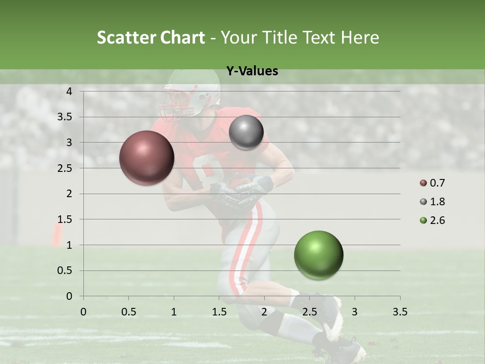 American Football Touchdown Playing PowerPoint Template