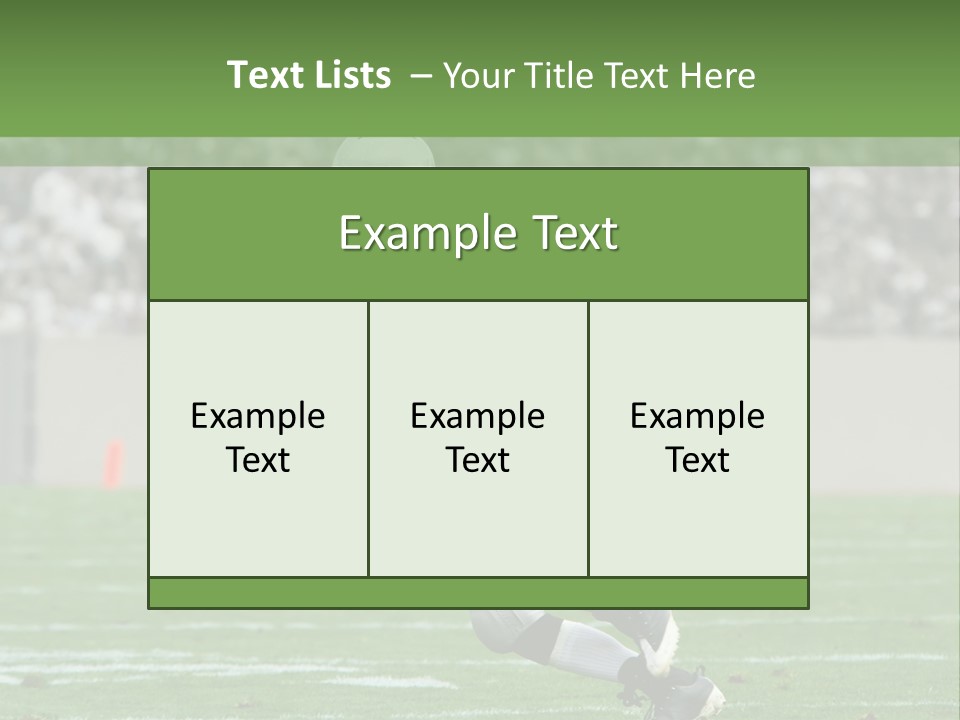 American Football Touchdown Playing PowerPoint Template