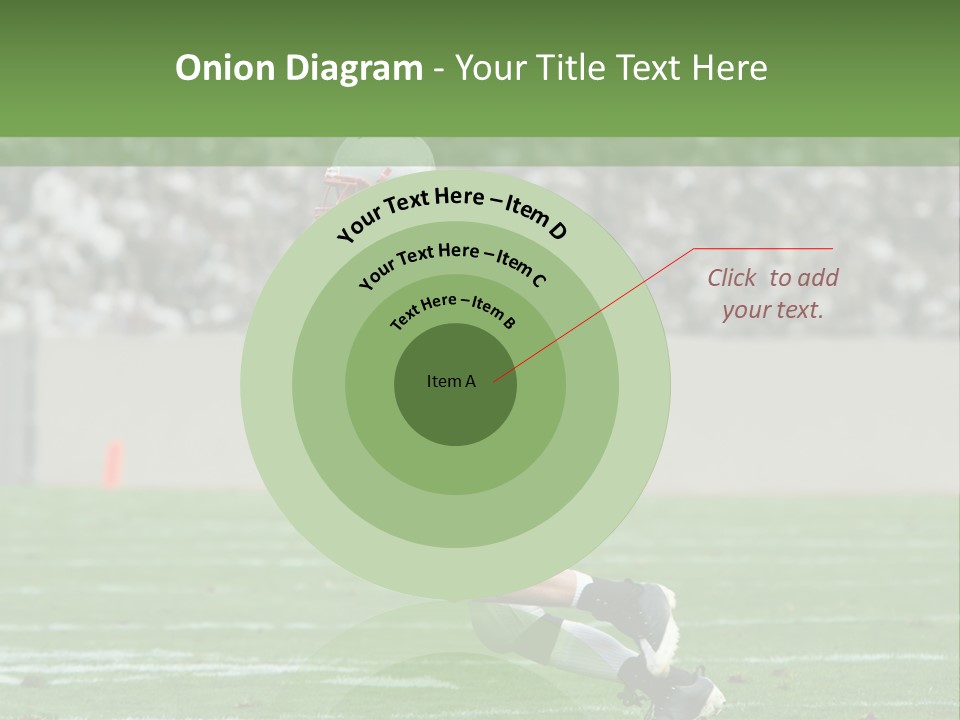 American Football Touchdown Playing PowerPoint Template