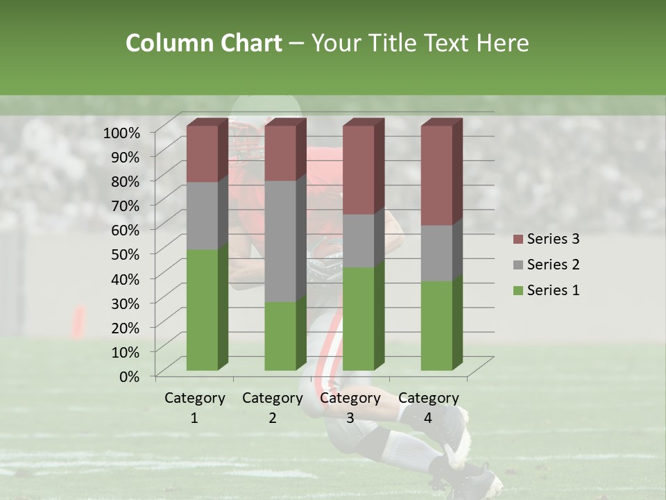 American Football Touchdown Playing PowerPoint Template