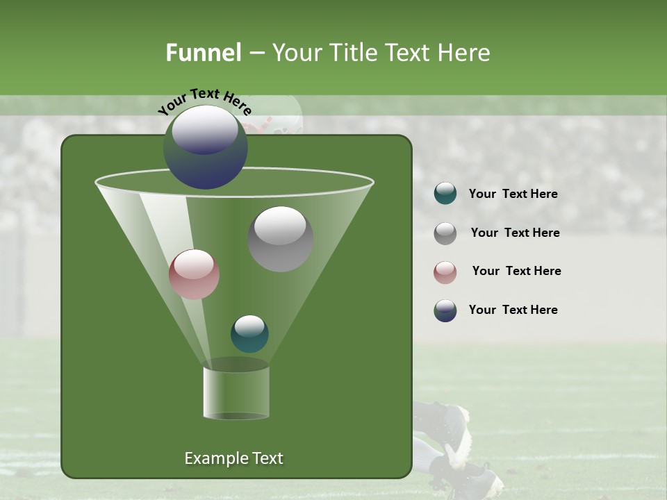 American Football Touchdown Playing PowerPoint Template