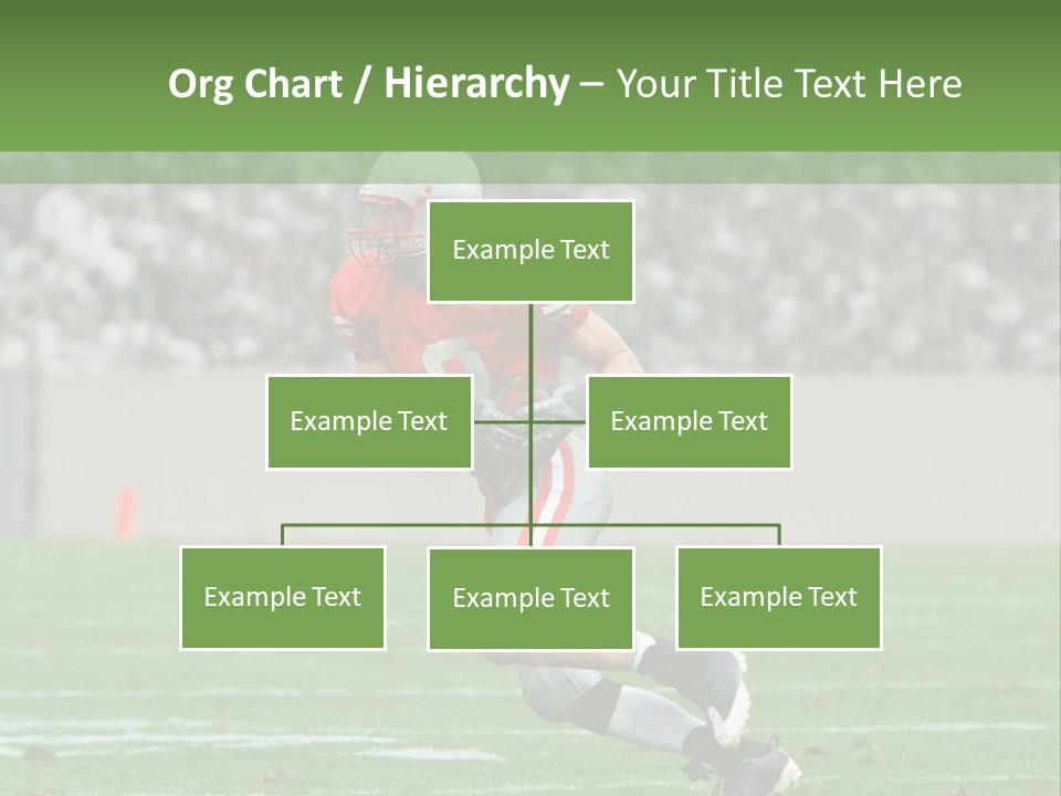 American Football Touchdown Playing PowerPoint Template