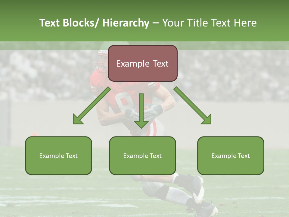 American Football Touchdown Playing PowerPoint Template