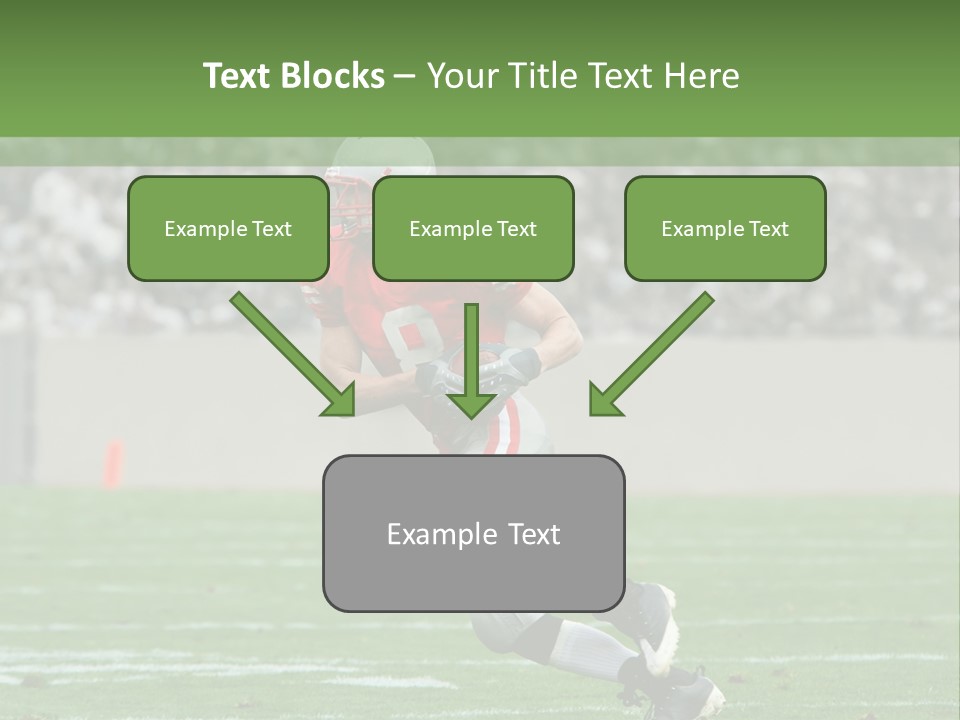 American Football Touchdown Playing PowerPoint Template