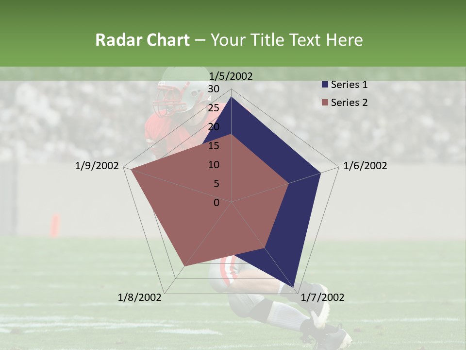 American Football Touchdown Playing PowerPoint Template