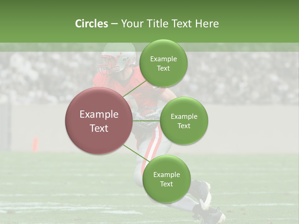 American Football Touchdown Playing PowerPoint Template