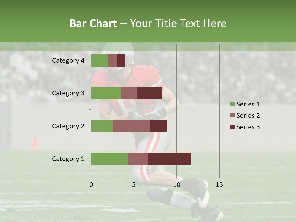 American Football Touchdown Playing PowerPoint Template