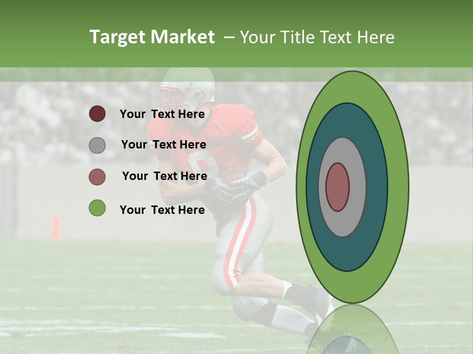 American Football Touchdown Playing PowerPoint Template