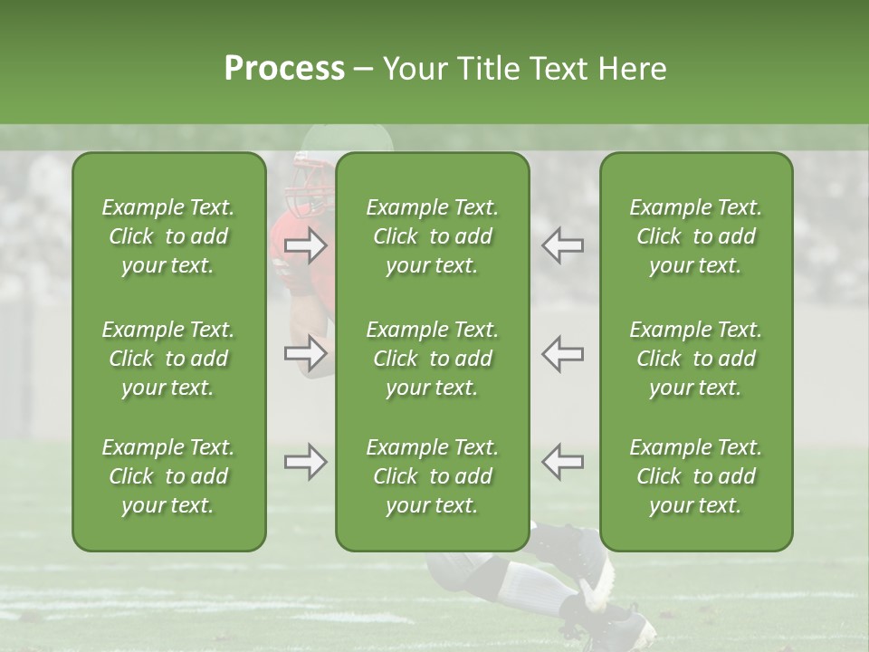 American Football Touchdown Playing PowerPoint Template