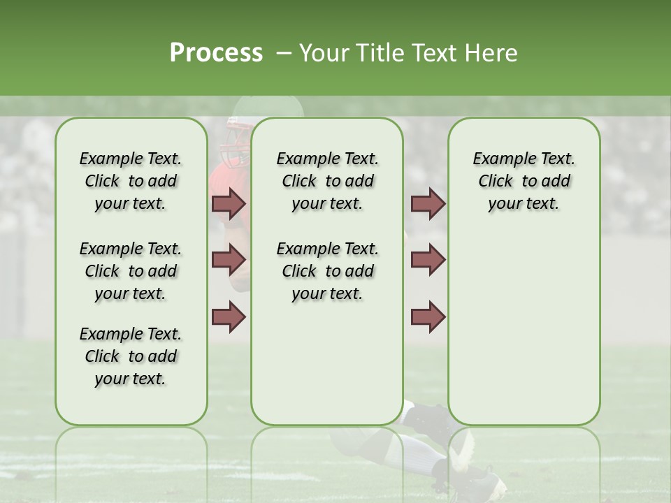 American Football Touchdown Playing PowerPoint Template