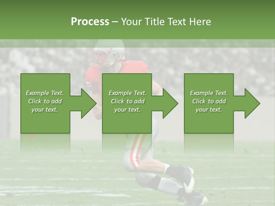 American Football Touchdown Playing PowerPoint Template