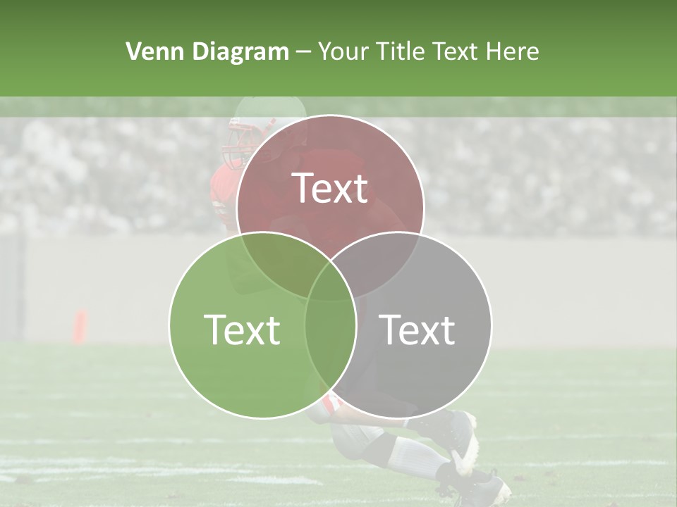 American Football Touchdown Playing PowerPoint Template