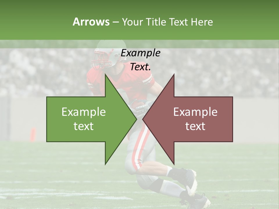 American Football Touchdown Playing PowerPoint Template