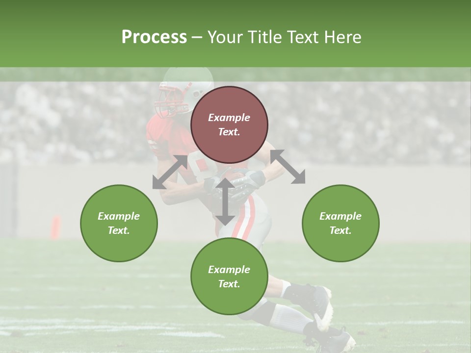 American Football Touchdown Playing PowerPoint Template