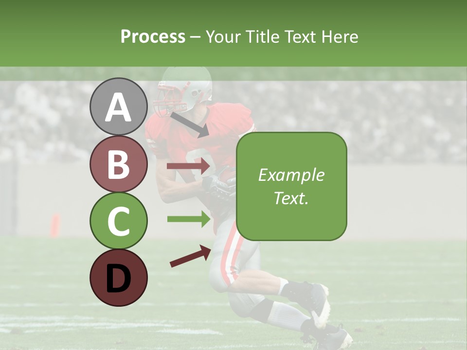 American Football Touchdown Playing PowerPoint Template