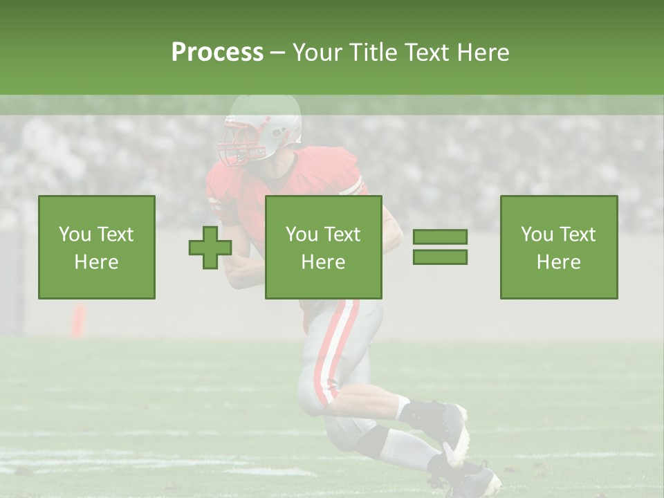 American Football Touchdown Playing PowerPoint Template