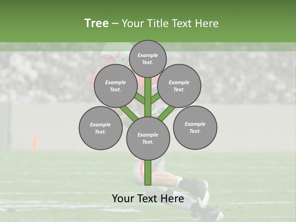 American Football Touchdown Playing PowerPoint Template