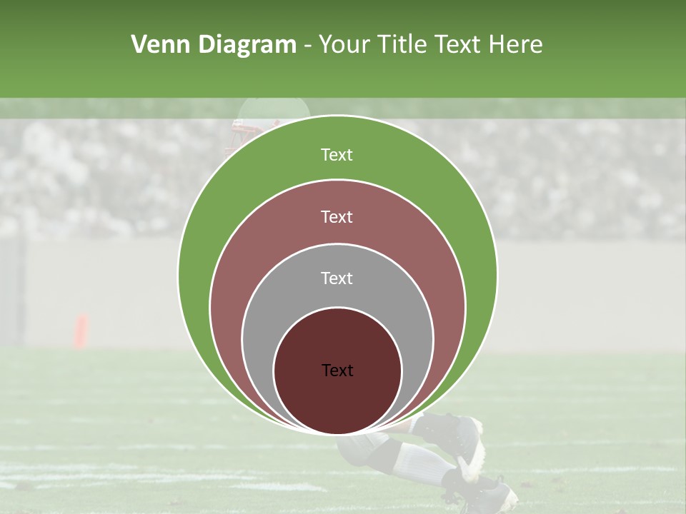 American Football Touchdown Playing PowerPoint Template