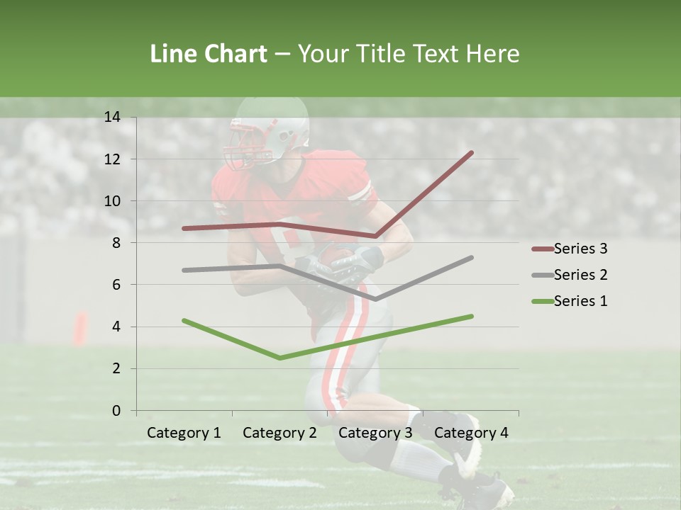American Football Touchdown Playing PowerPoint Template