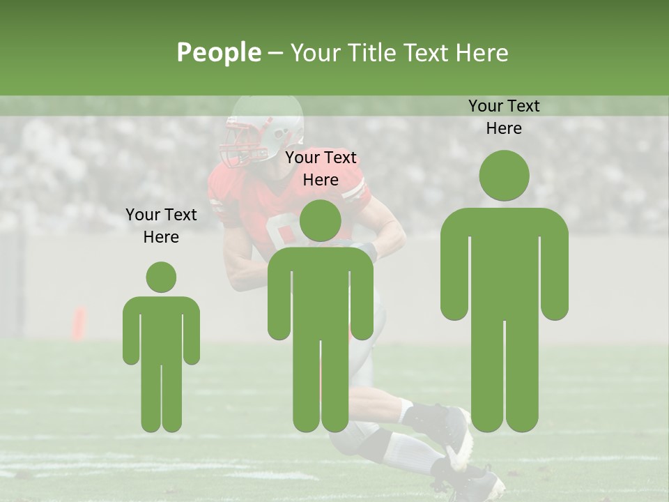 American Football Touchdown Playing PowerPoint Template